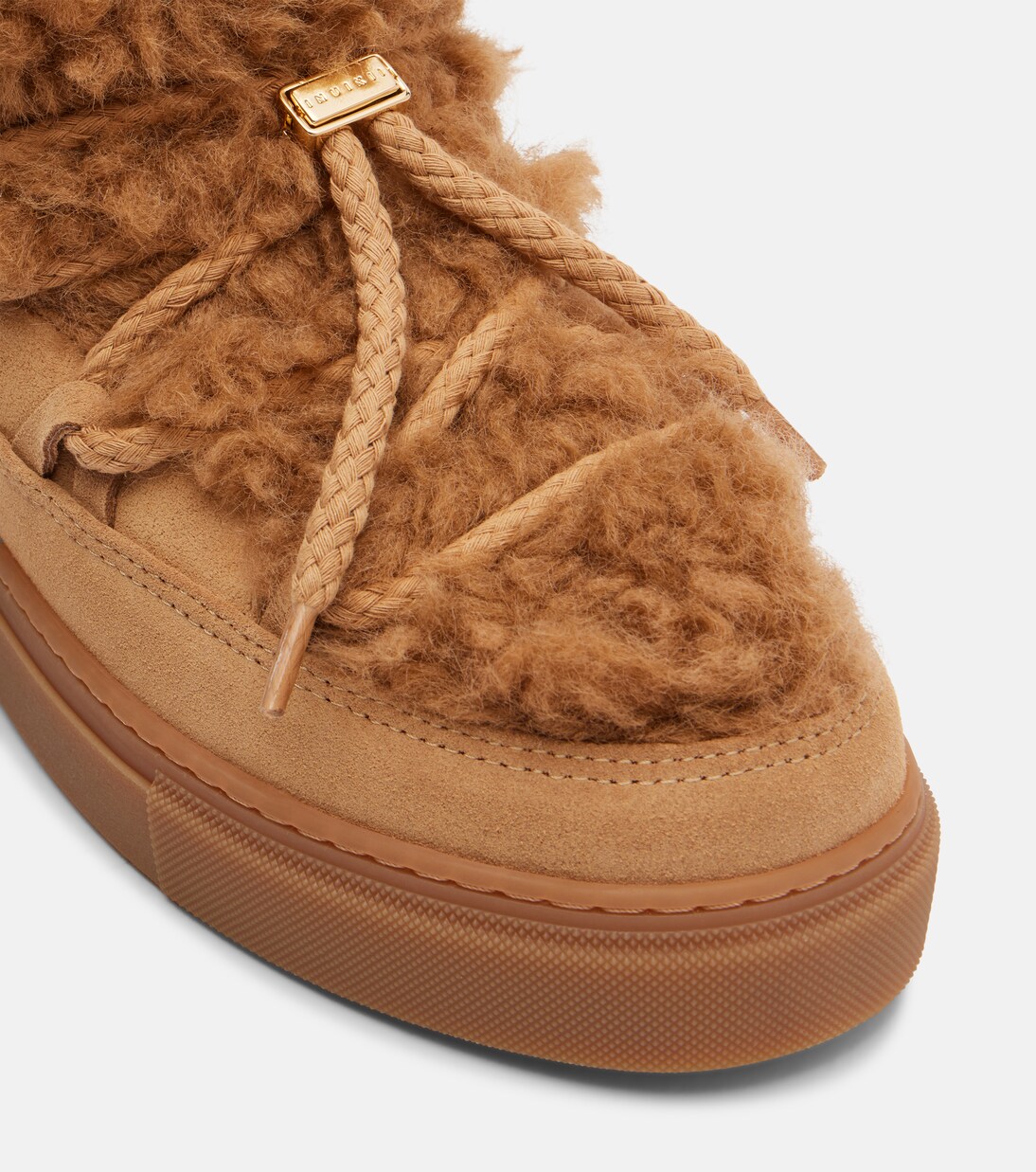 Teddy Low suede and teddy snow boots | Inuikii