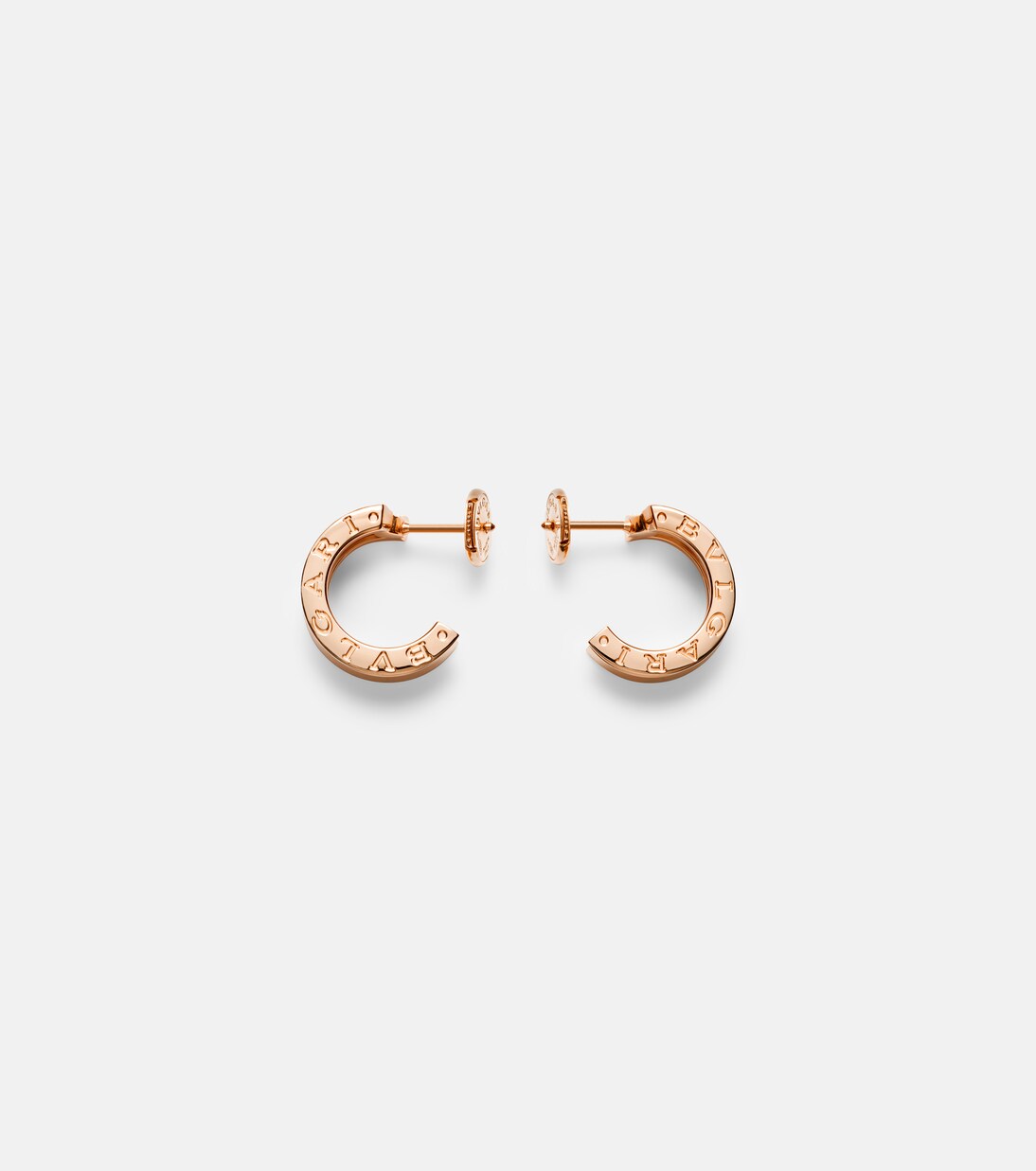 Orecchini B.zero1 in oro rosa 18kt con diamanti | Bvlgari