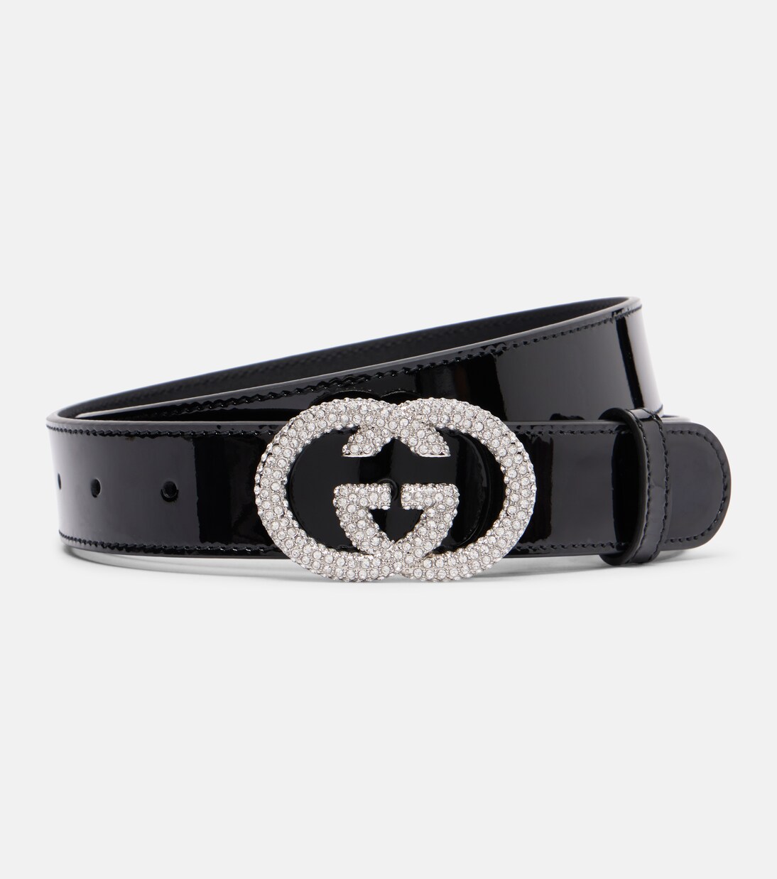 Interlocking G patent leather belt | Gucci