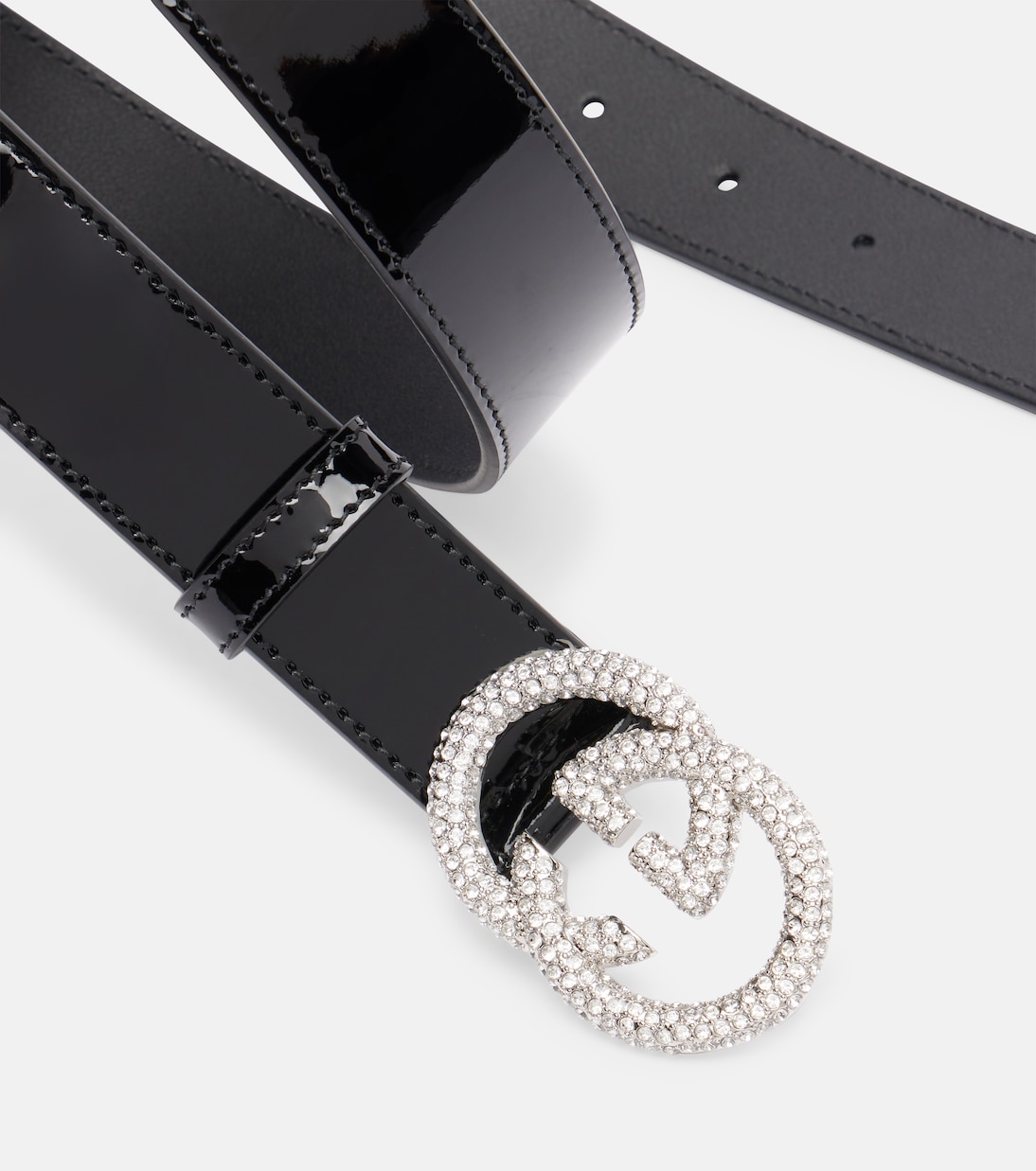 Interlocking G patent leather belt | Gucci