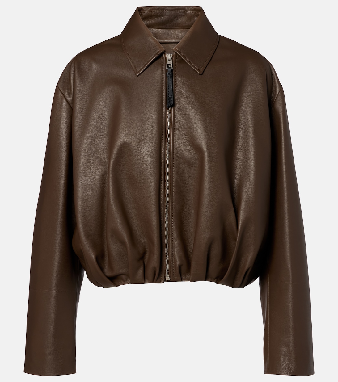 Draped leather jacket | Loewe