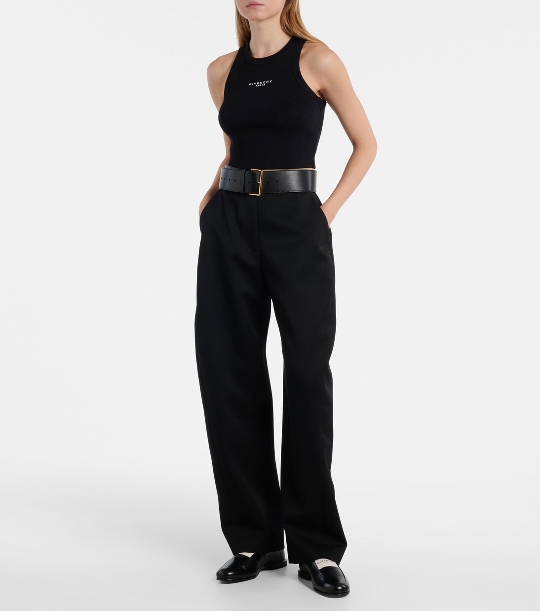 Logo cropped cotton jersey tank top | Givenchy