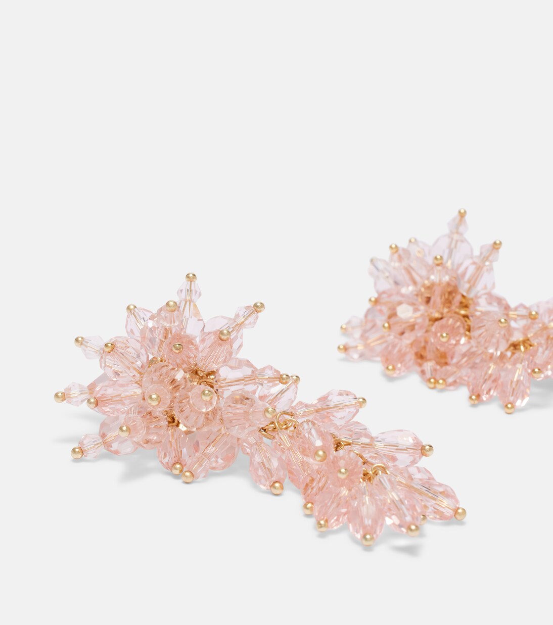 Crystal-embellished drop earrings | Self-Portrait