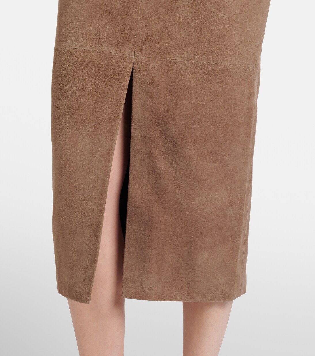 Suede pencil skirt | Rotate