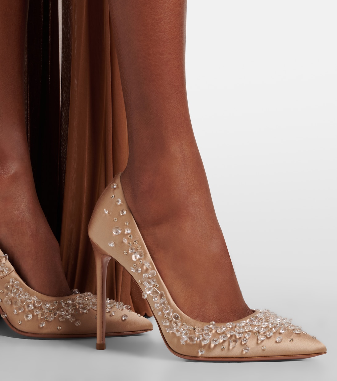 Constellation embellished satin pumps | Aquazzura