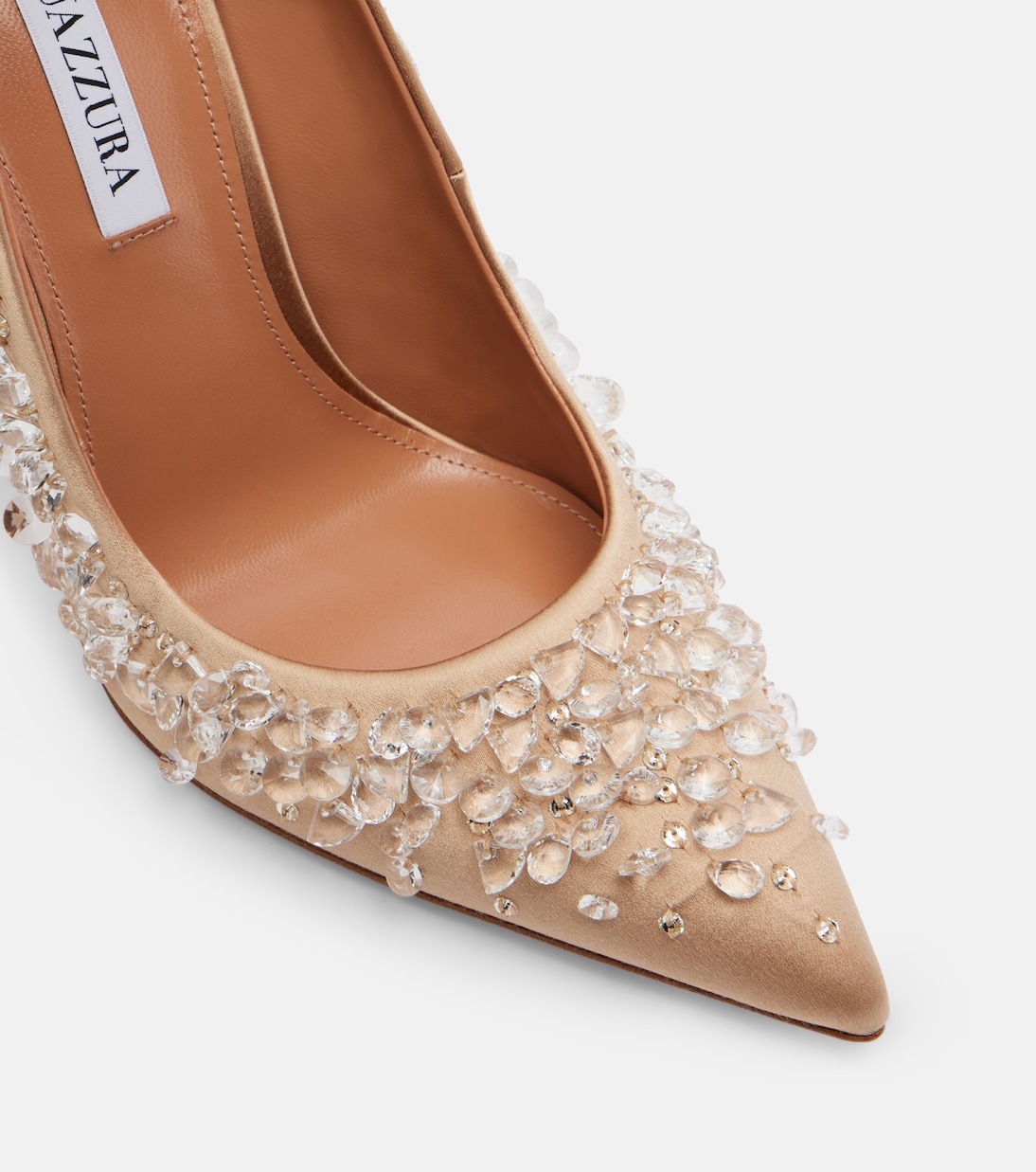 Constellation embellished satin pumps | Aquazzura