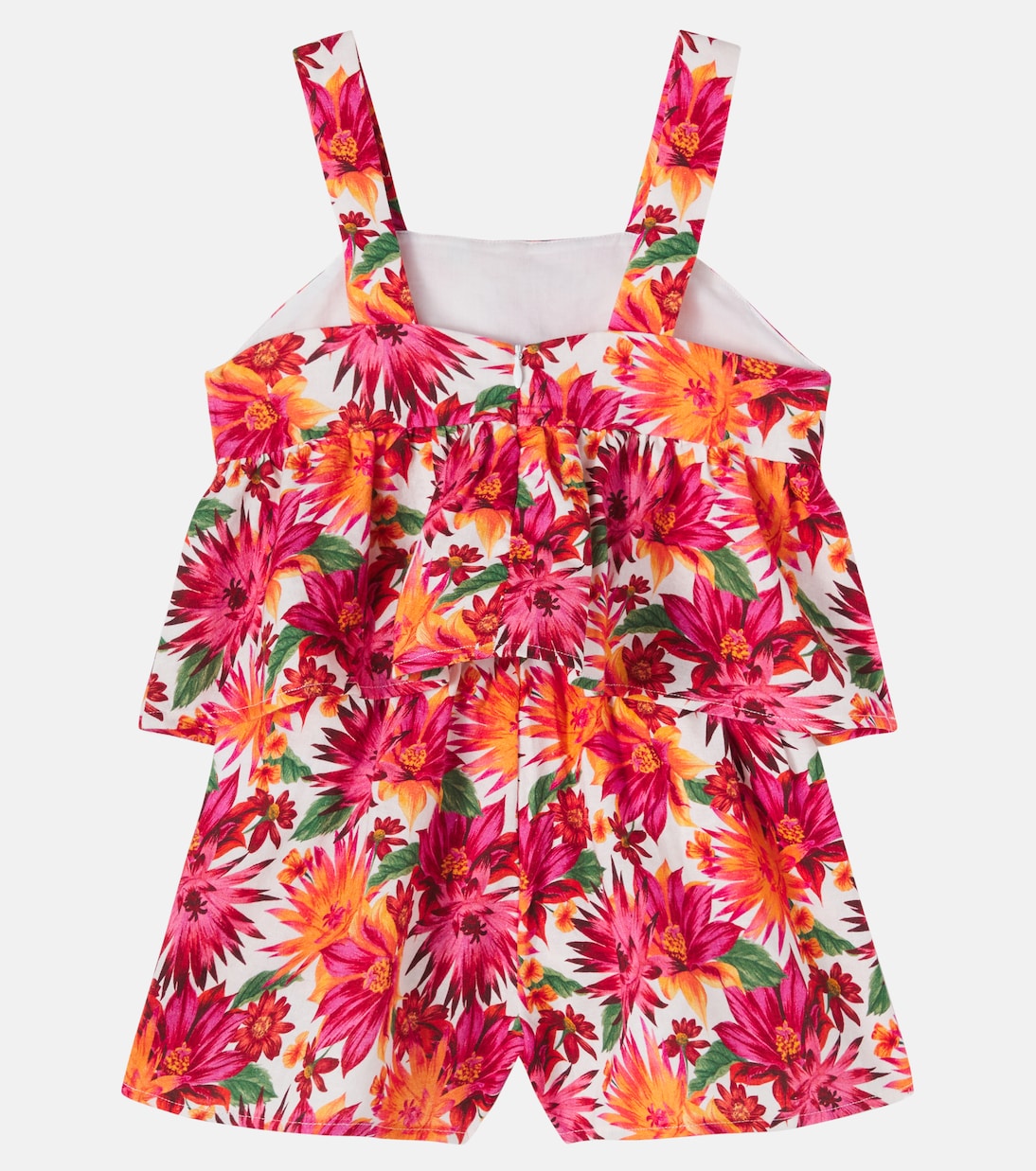 Floral cotton and linen top and skirt set | Tartine et Chocolat