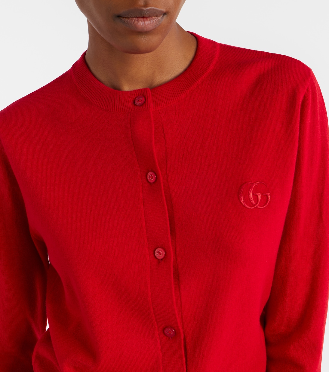 Double G wool cardigan | Gucci