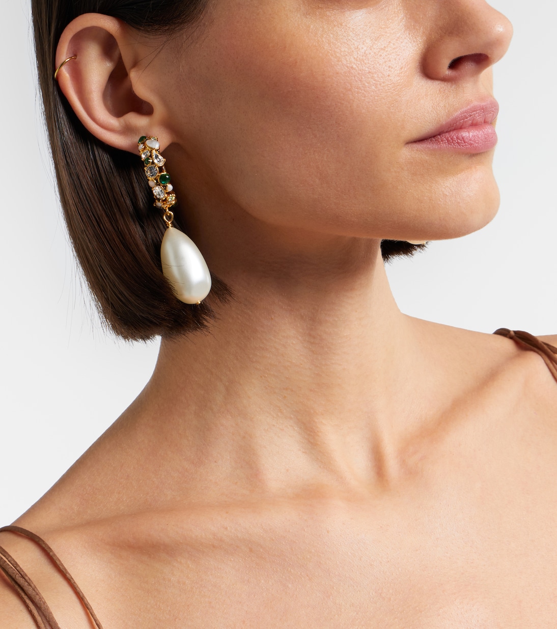 Embellished drop earrings | Saint Laurent