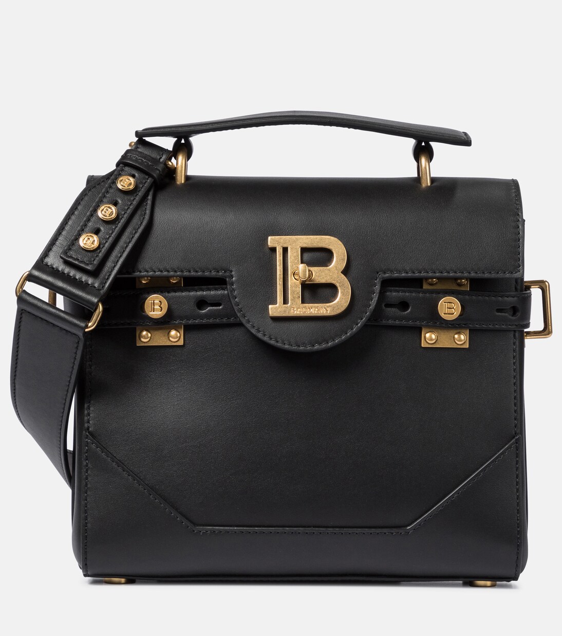BALMAIN Black B-Buzz 23 Bag レザーショルダーバッグ ブラック Smooth leather B-Buzz 23 bag - Women | BALMAIN