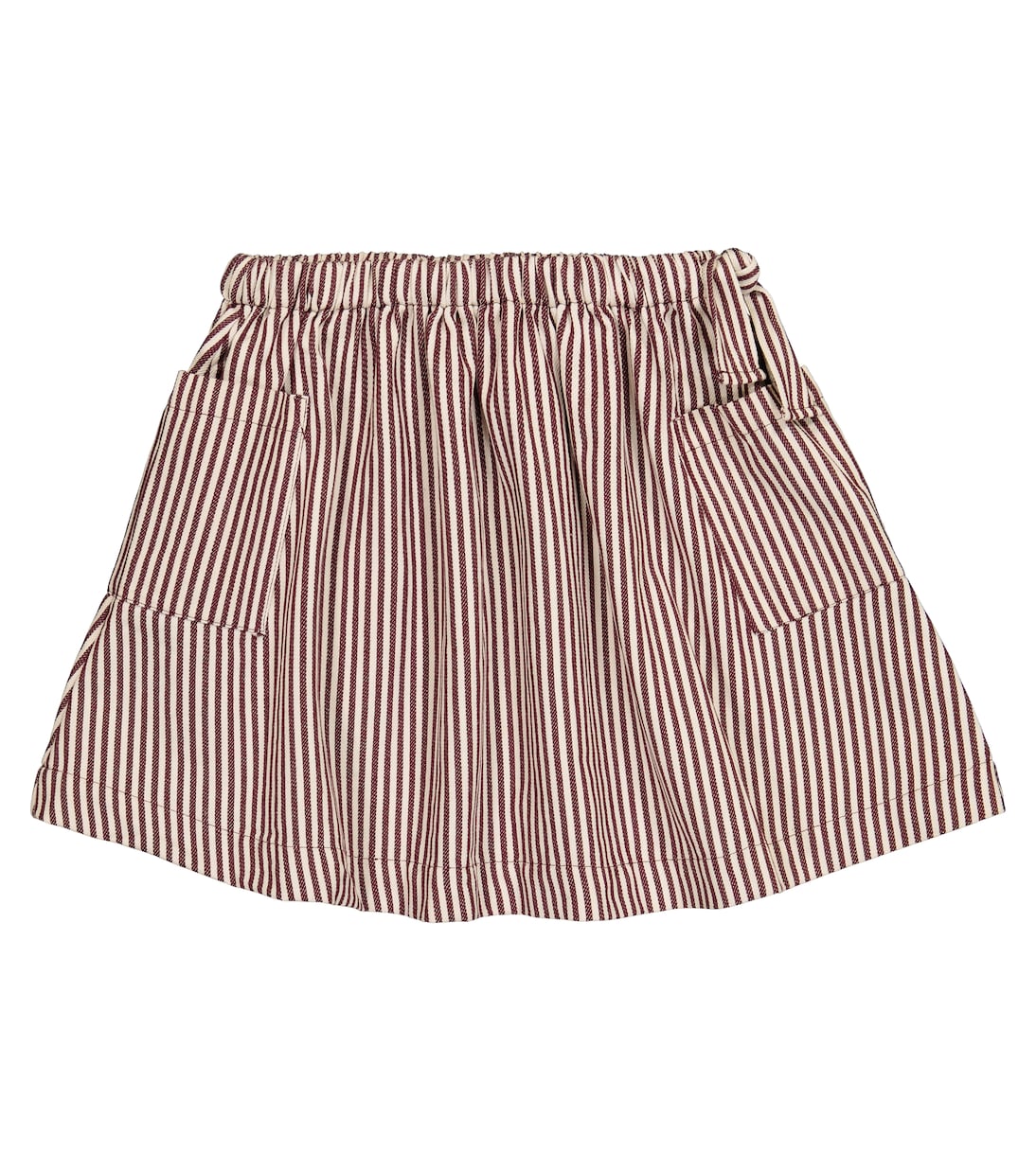Jupe Cormoran rayée en coton | Caramel