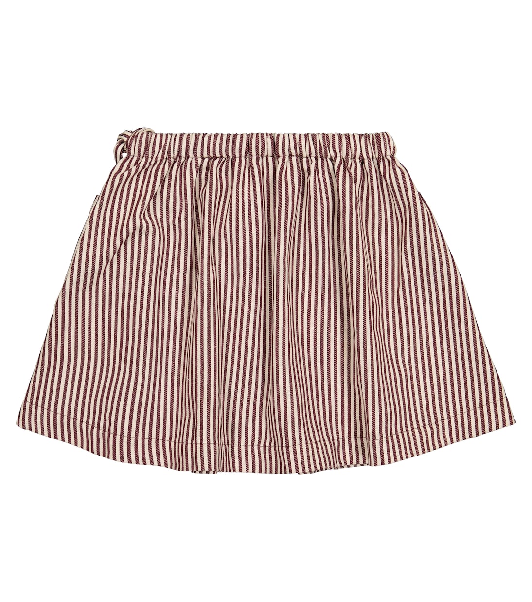 Jupe Cormoran rayée en coton | Caramel