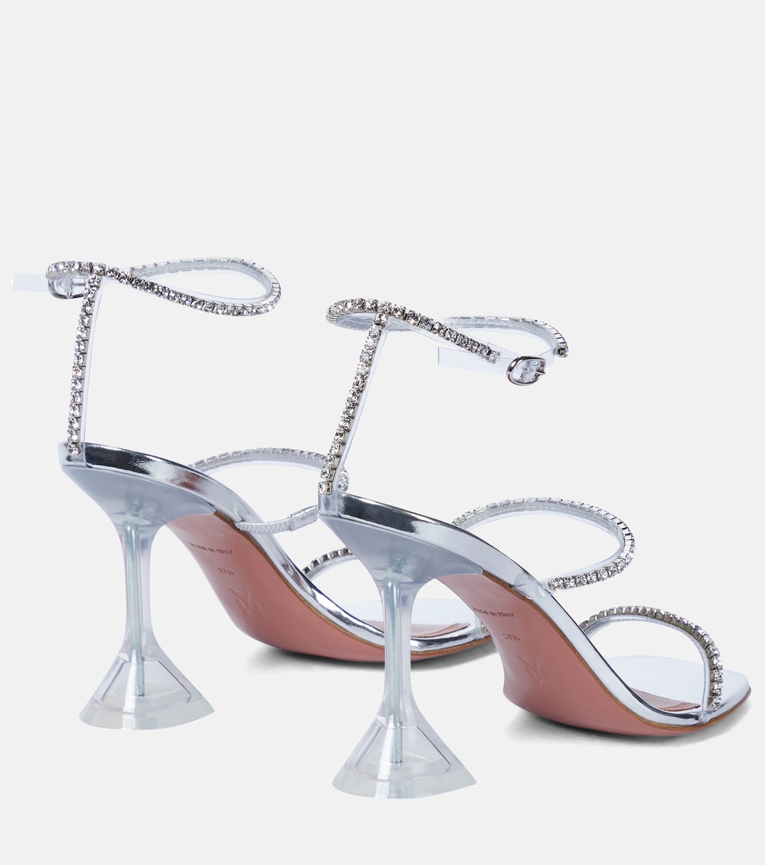 Sandales Gilda en PVC à ornements | Amina Muaddi