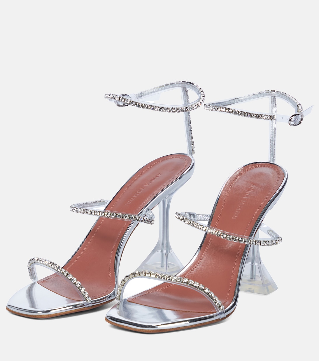 Sandales Gilda en PVC à ornements | Amina Muaddi