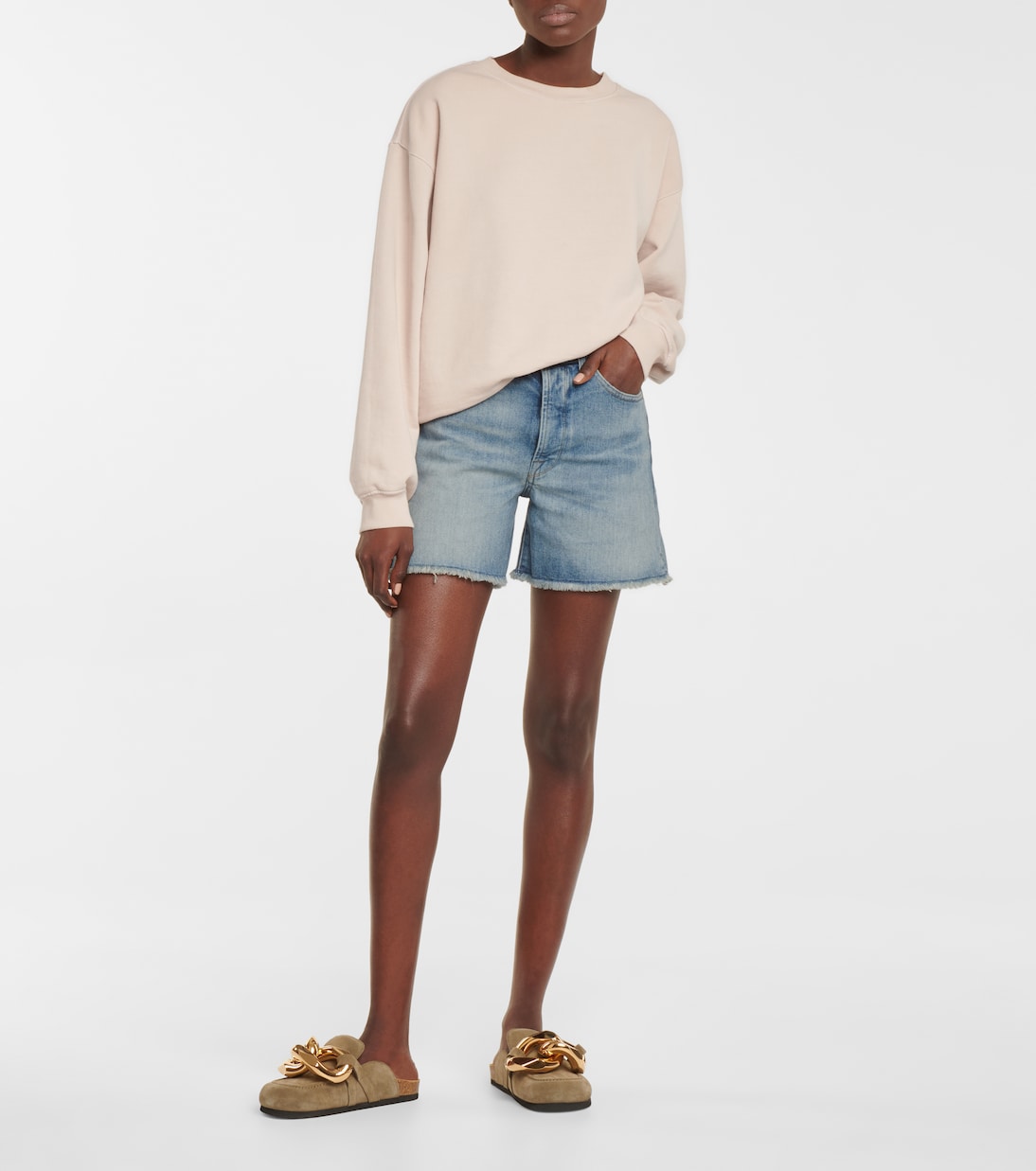 Shorts di jeans Billie a vita alta | 7 For All Mankind
