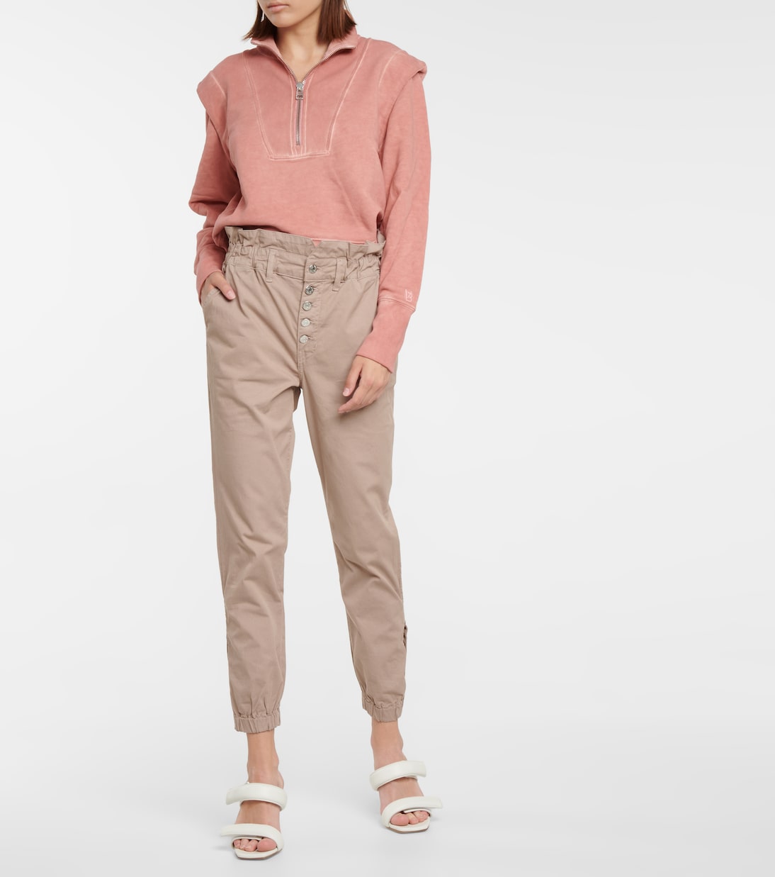 Pantalones ajustados Tedi de algodón | Veronica Beard