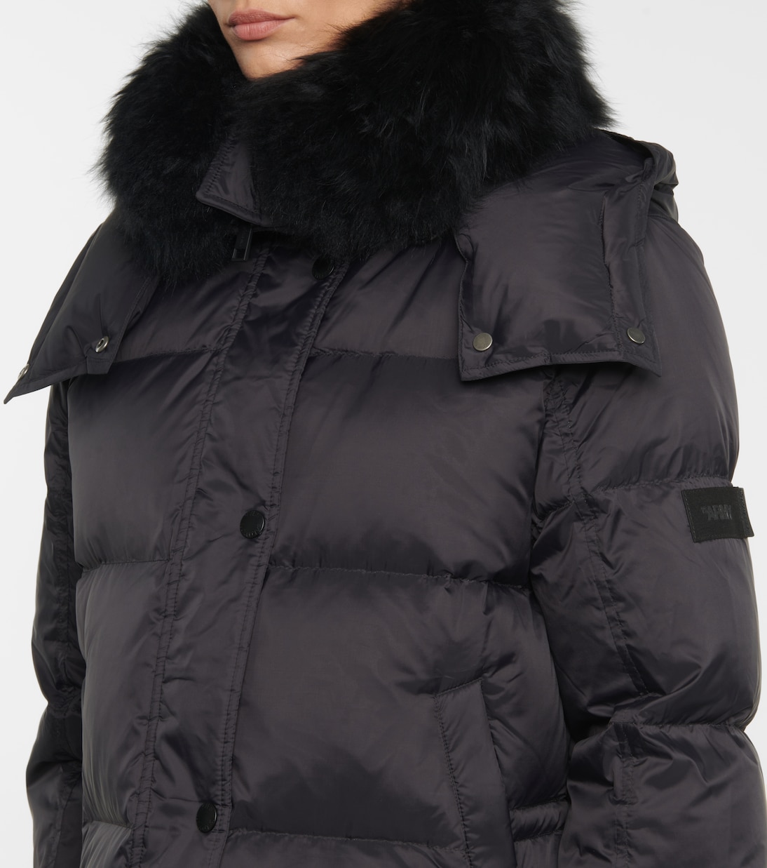 Shearling-trimmed down jacket | Yves Salomon