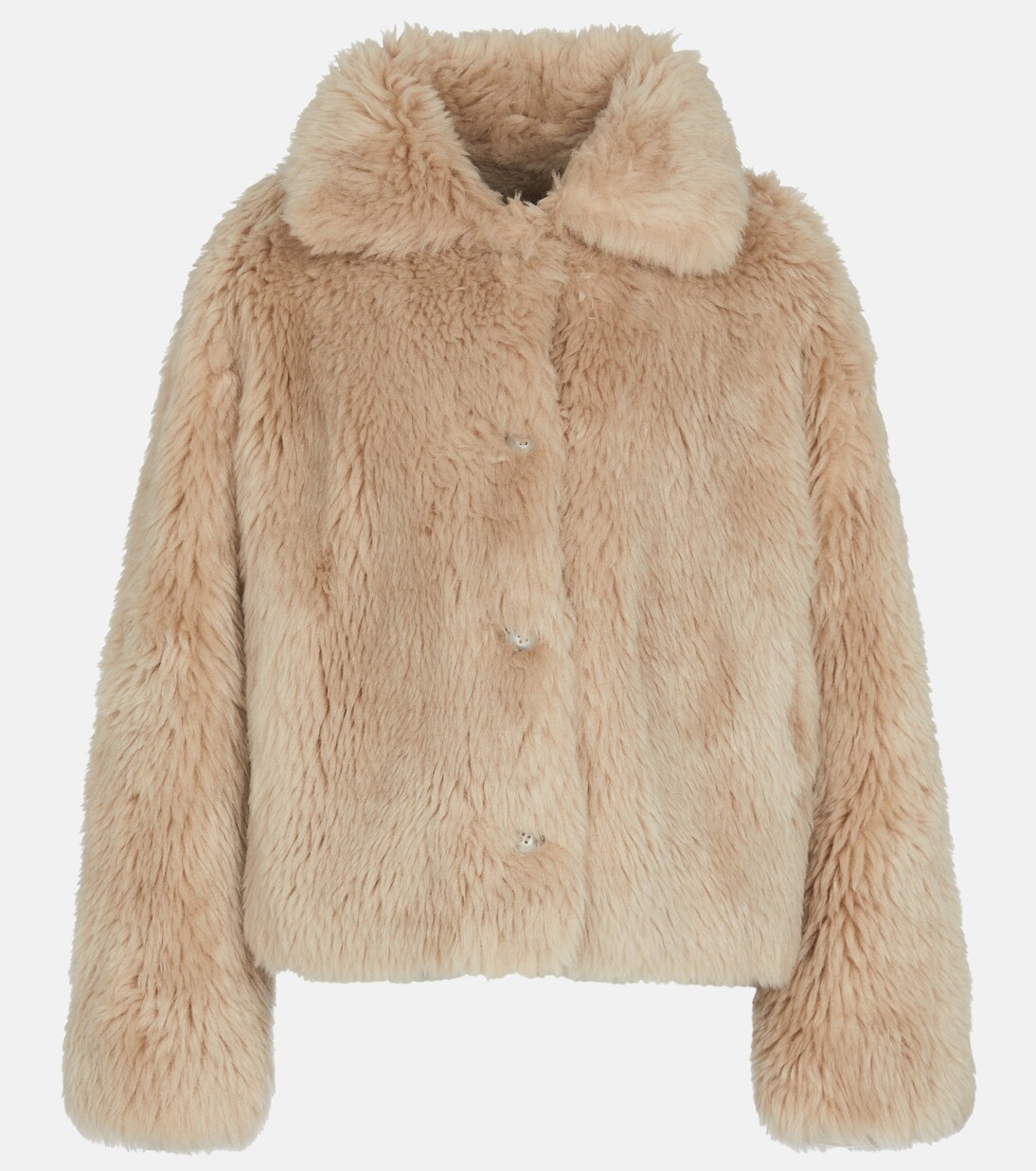 Wool jacket in beige Yves Salomon Mytheresa