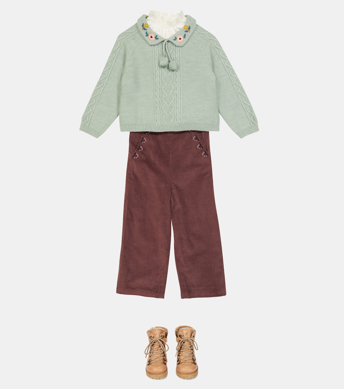 Pullover Solange in misto lana a trecce | Louise Misha