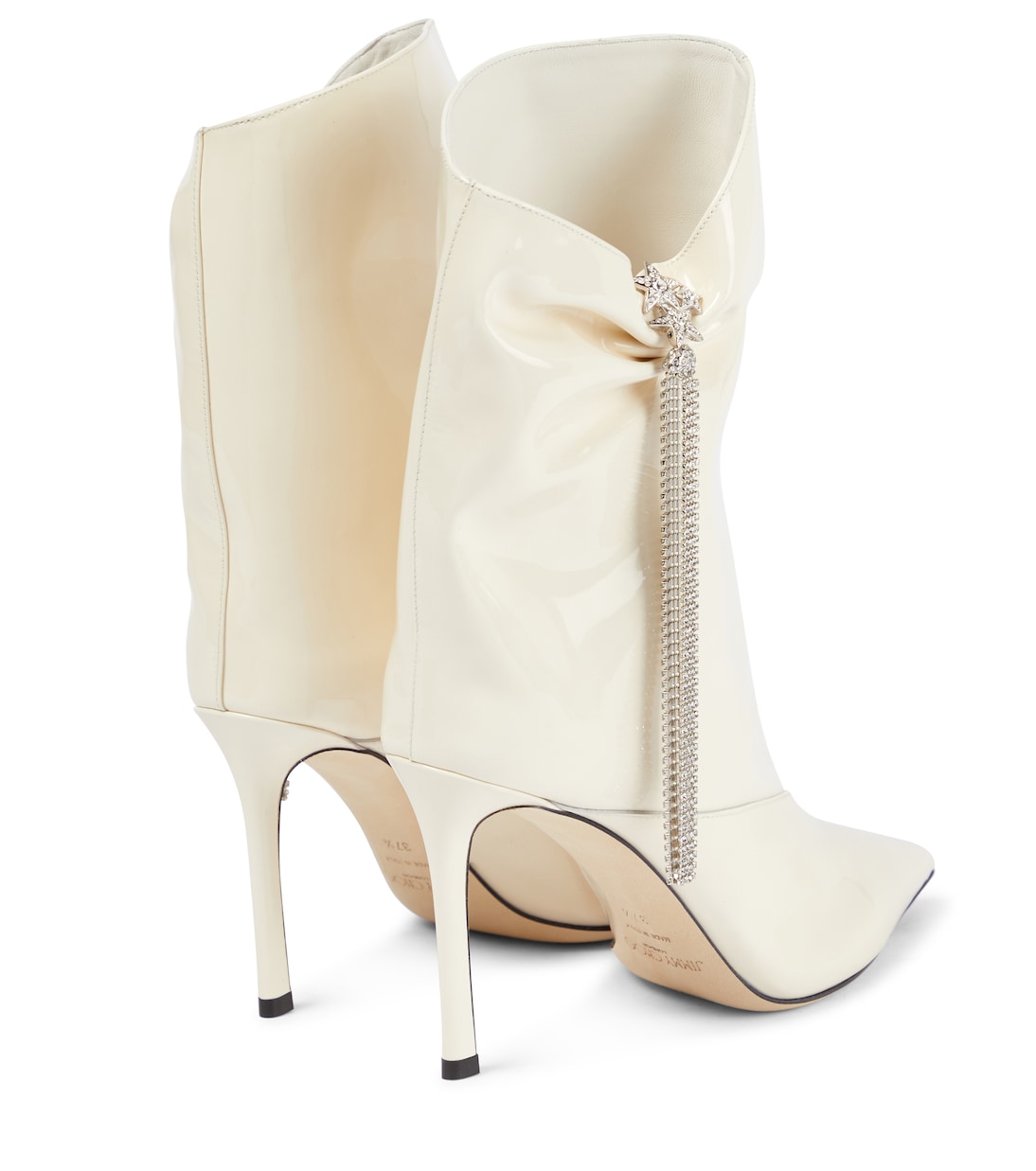 Oriel 95 patent leather ankle boots | Jimmy Choo
