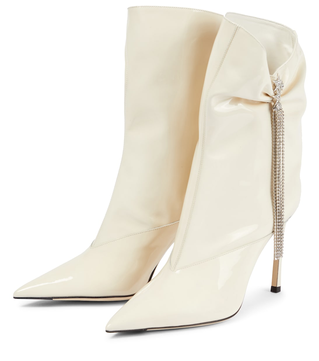 Oriel 95 patent leather ankle boots | Jimmy Choo