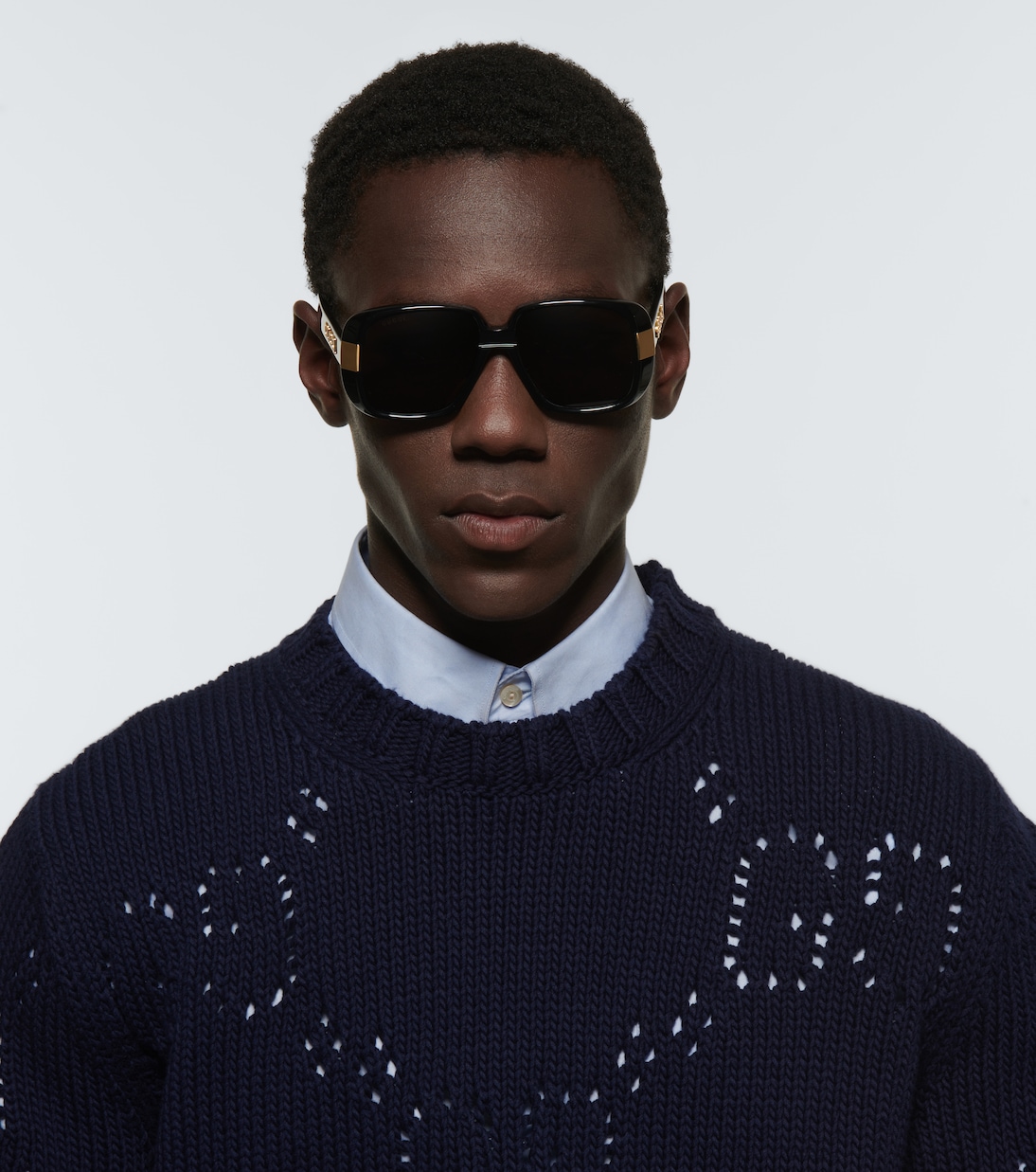 Pineapple rectangle-frame sunglasses | Gucci