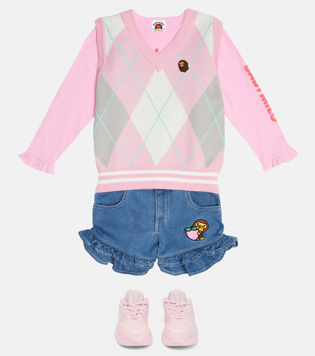 Baby Milo® denim shorts | BAPE Kids