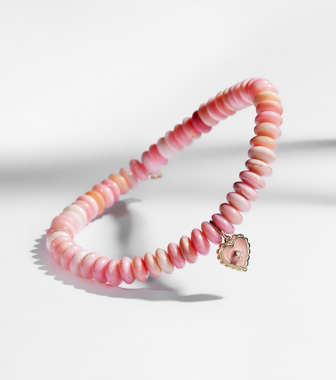 Bracciale in oro 14kt con perline Sydney Evan, stile giovane e moderno