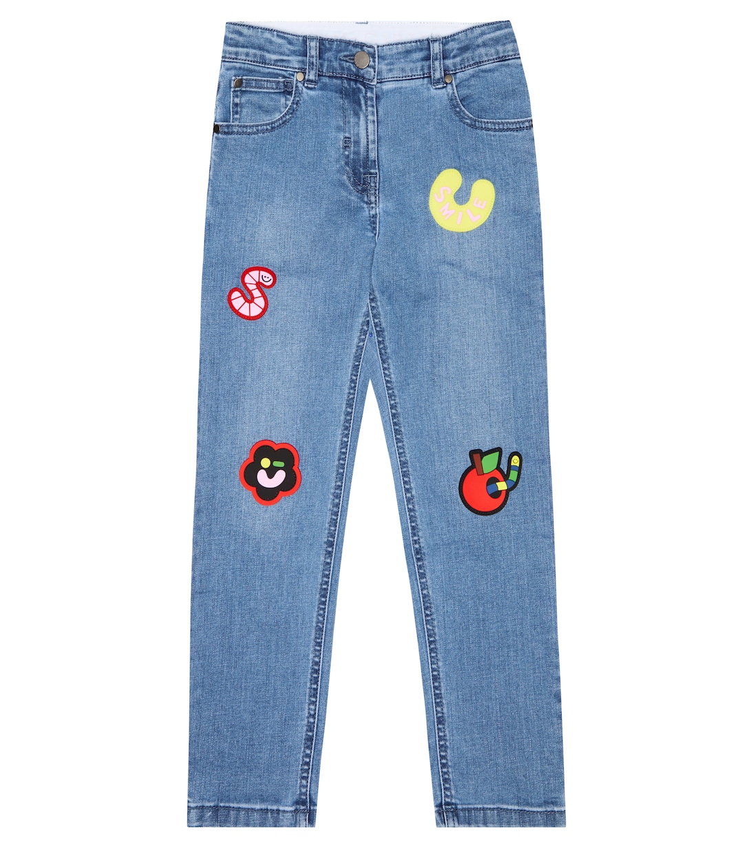 Appliquéd straight jeans | Stella McCartney Kids
