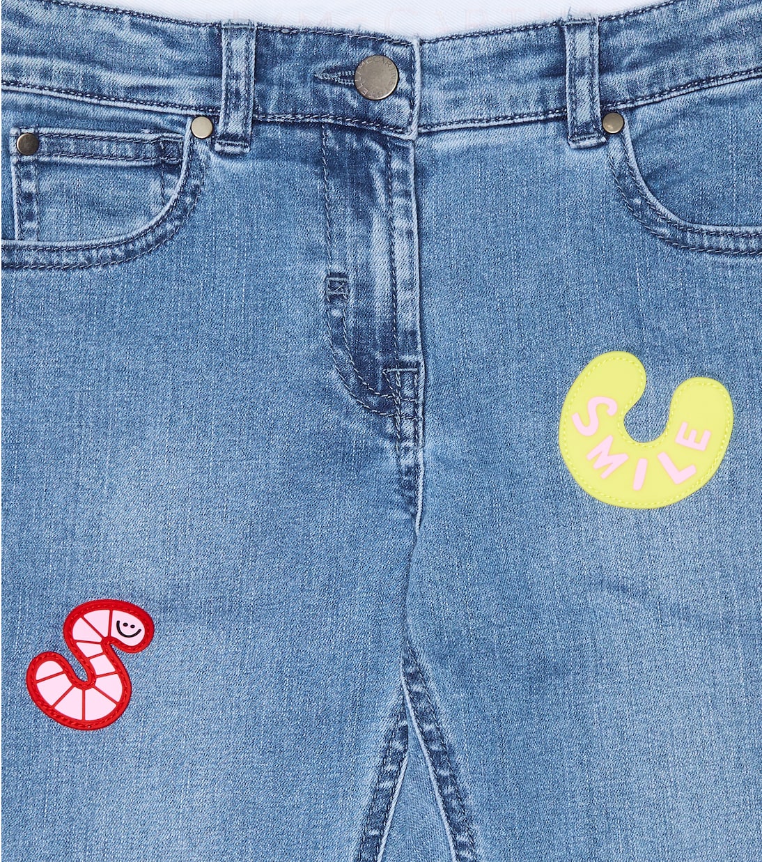Appliquéd straight jeans | Stella McCartney Kids