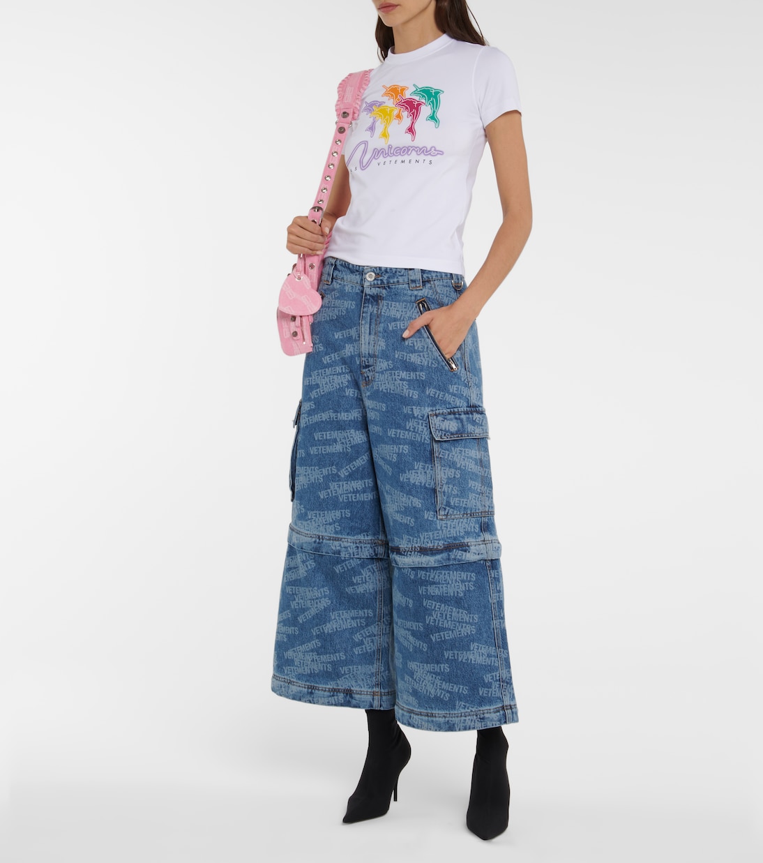 Miniabito in jersey con stampa | Vetements