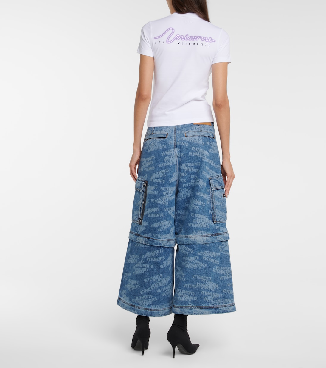 Miniabito in jersey con stampa | Vetements