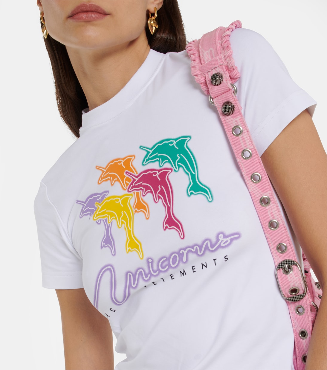 Miniabito in jersey con stampa | Vetements