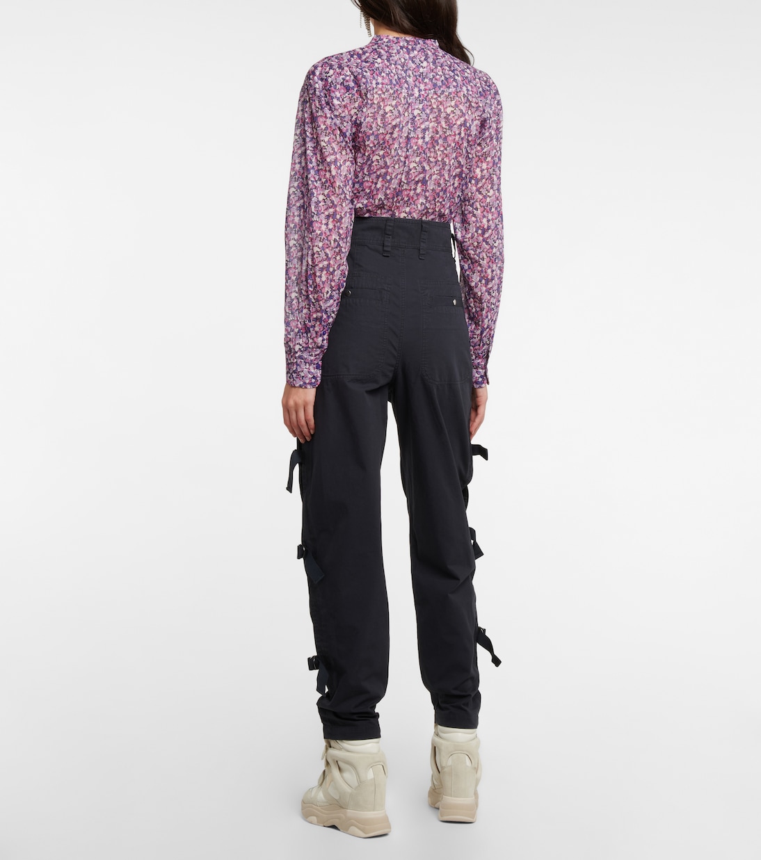 Keowina high-rise tapered cotton pants | Marant Etoile