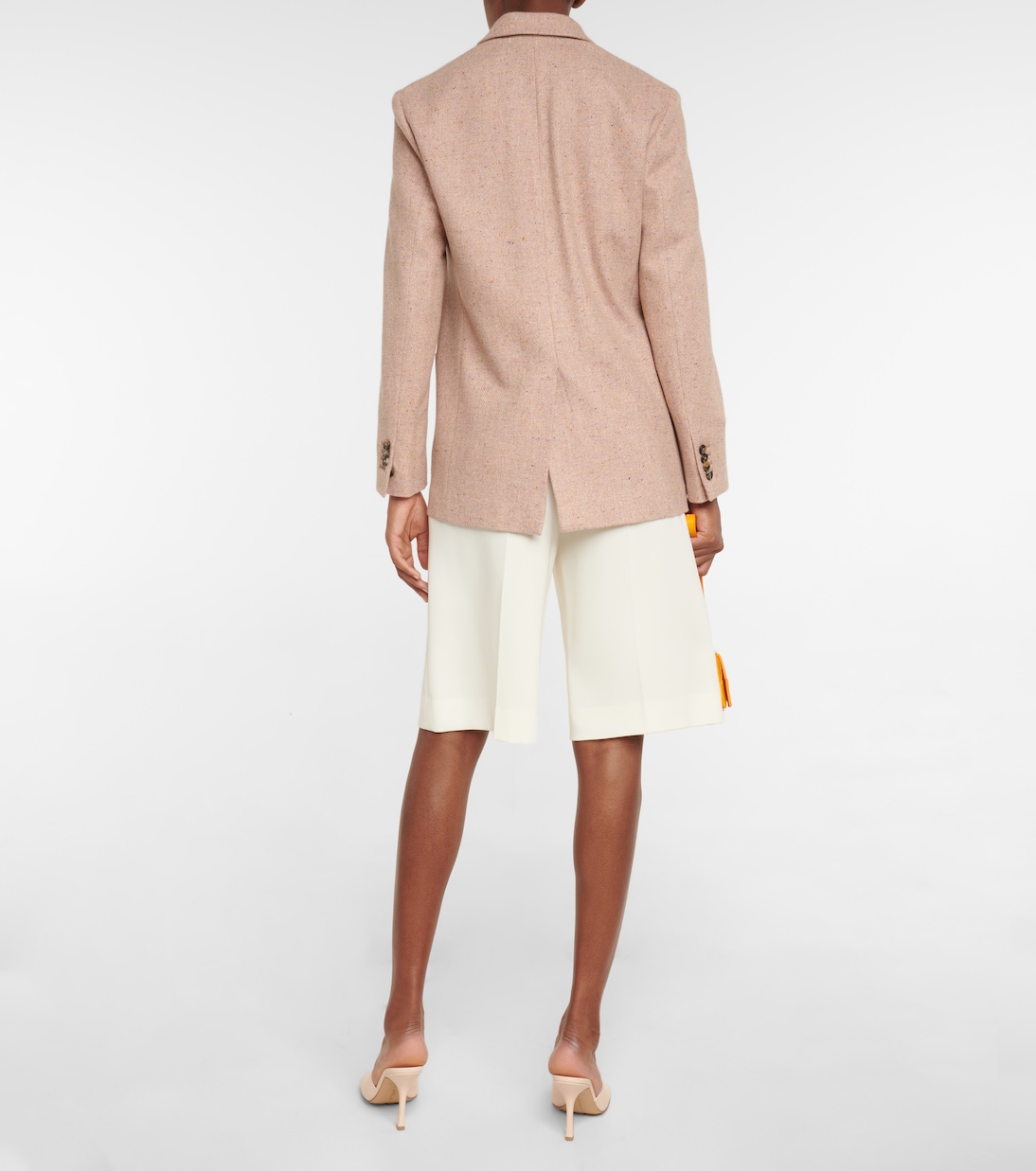 Giacca in Tweed Cashmere Bitsy di Loro Piana per Giovani Stilisti