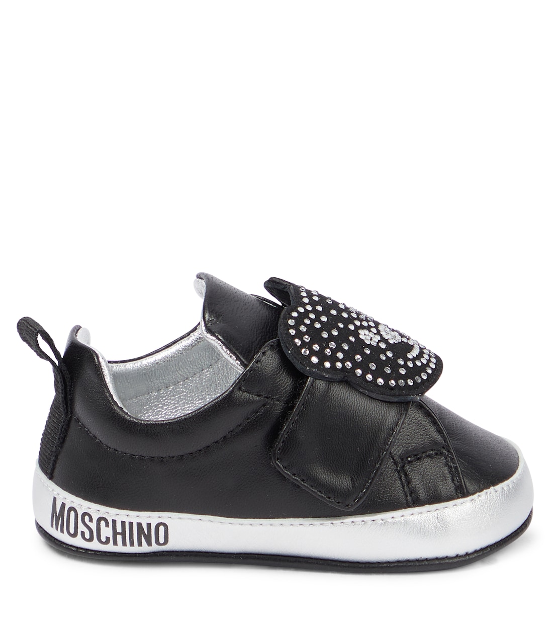 Bébé – Baskets en cuir à ornements | Moschino Kids