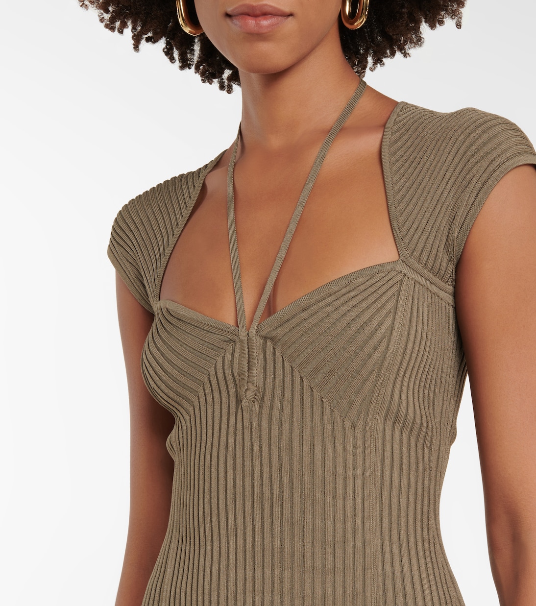 Dylan ribbed-knit midi dress | Simkhai