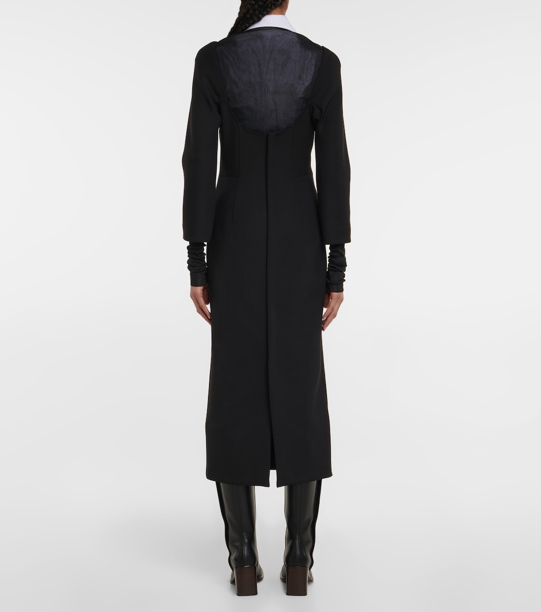 Tulip wool-blend midi dress | The Row