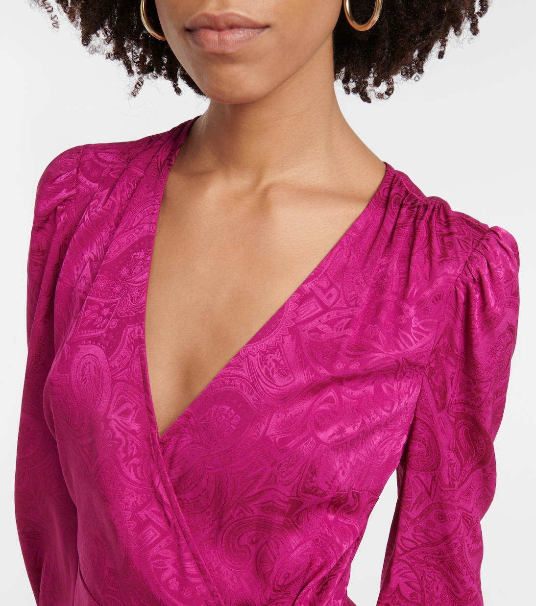Weiss jacquard ruffle dress | Veronica Beard