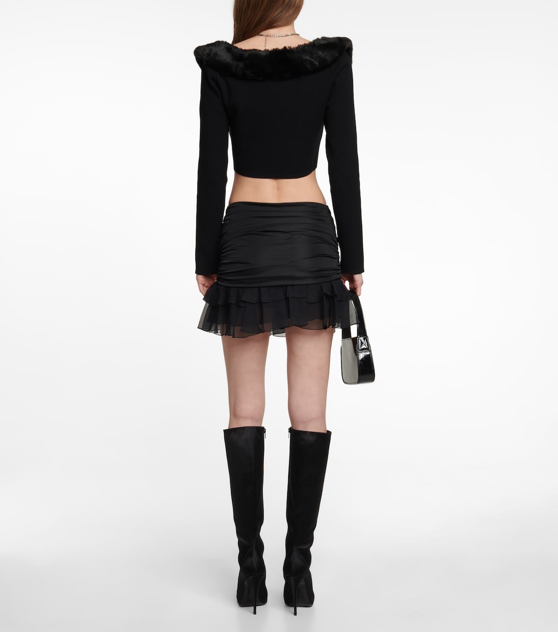 Minifalda plisada con volantes | Blumarine