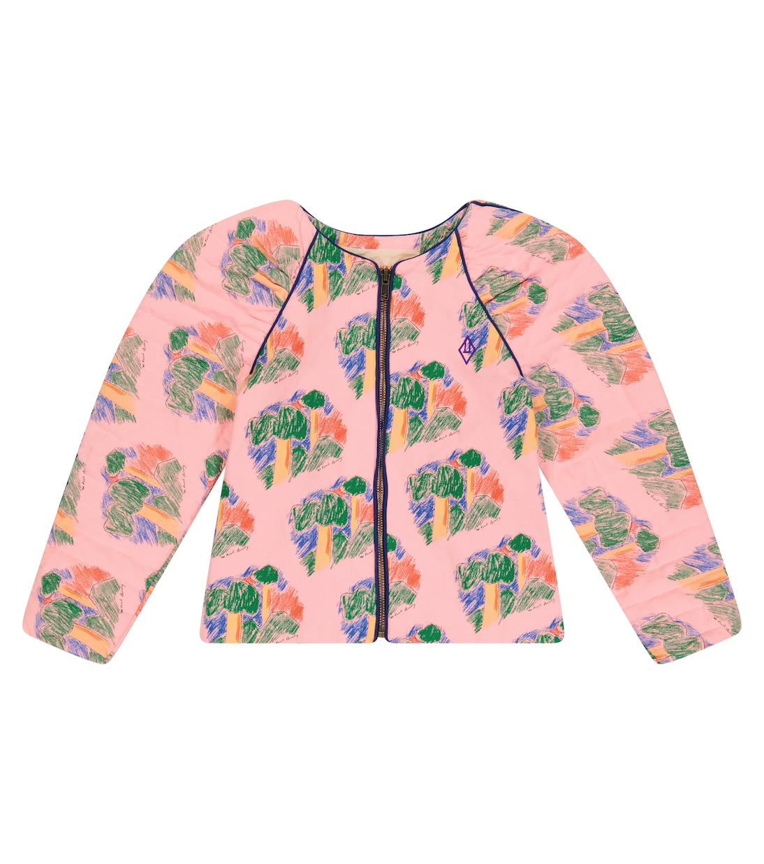 Tiger puff-sleeves cotton jacket | The Animals Observatory