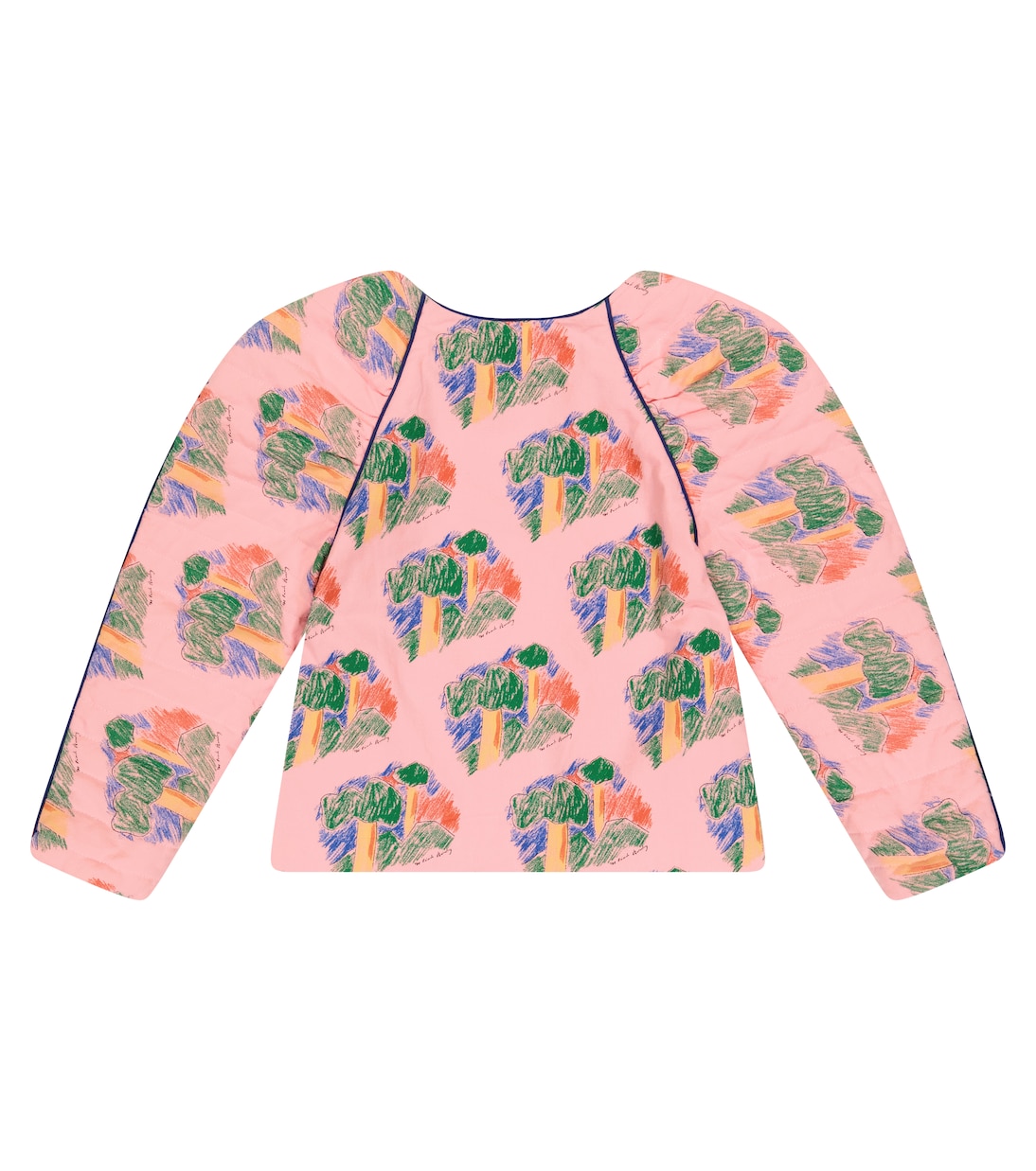 Tiger puff-sleeves cotton jacket | The Animals Observatory