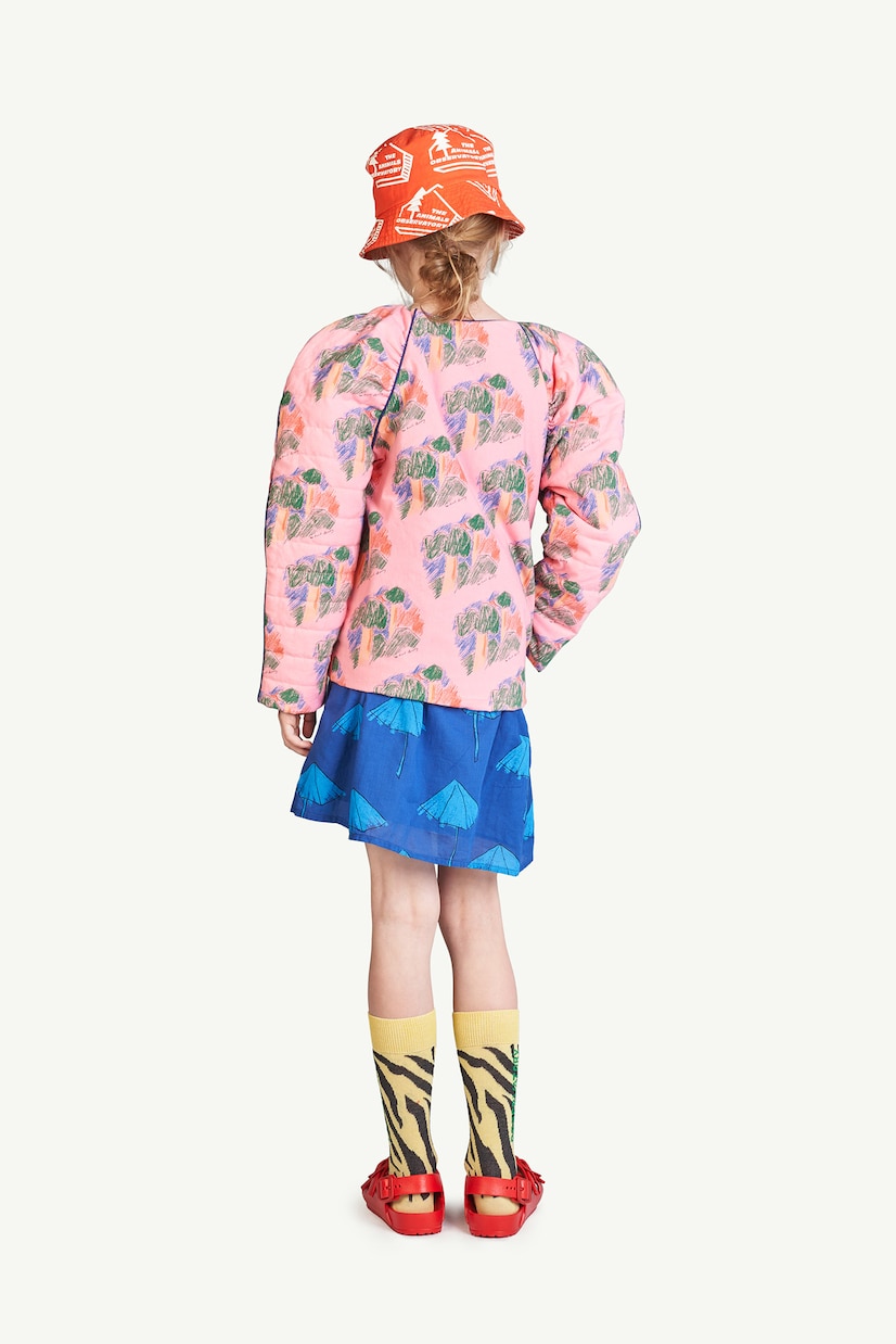 Tiger puff-sleeves cotton jacket | The Animals Observatory