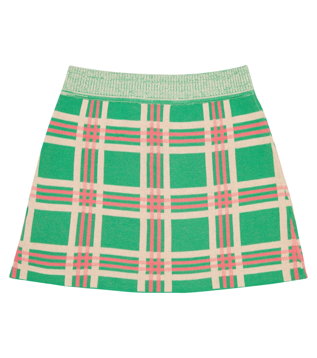 Lynx checked cotton skirt | The Animals Observatory