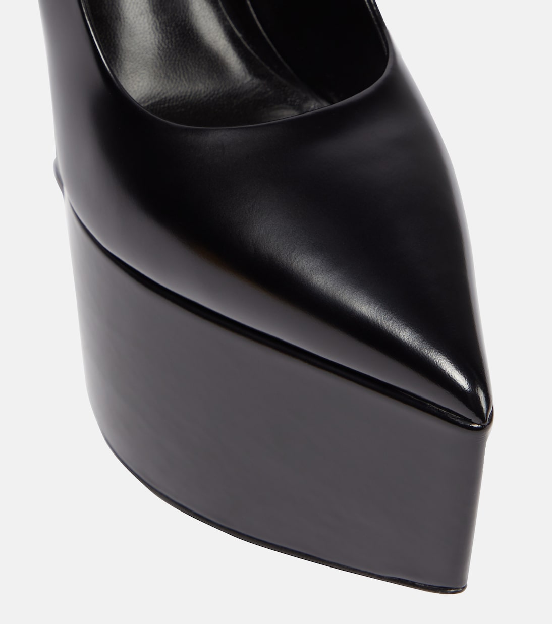 Tempest leather platform pumps | Versace