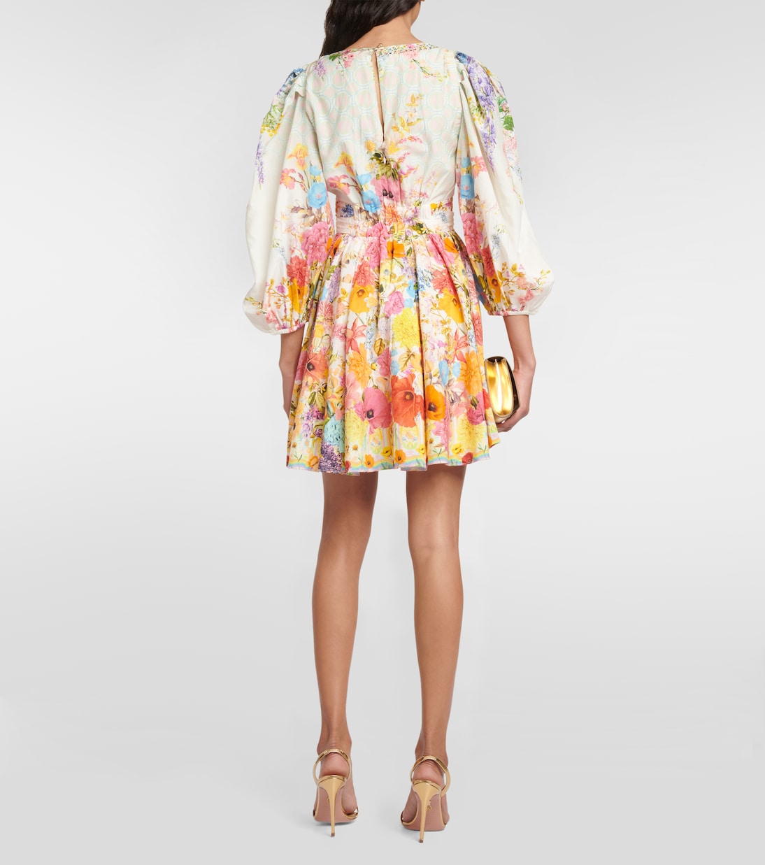 Sunlight Symphony cotton and silk minidress | Camilla