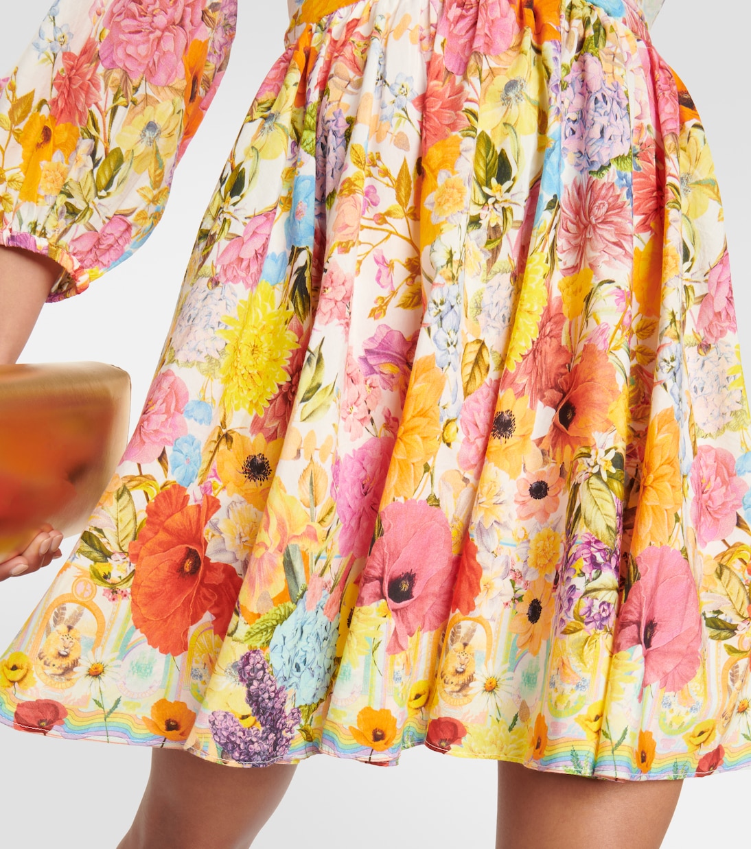 Sunlight Symphony cotton and silk minidress | Camilla