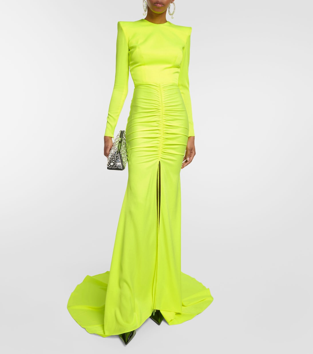 Ruched satin gown | Alex Perry
