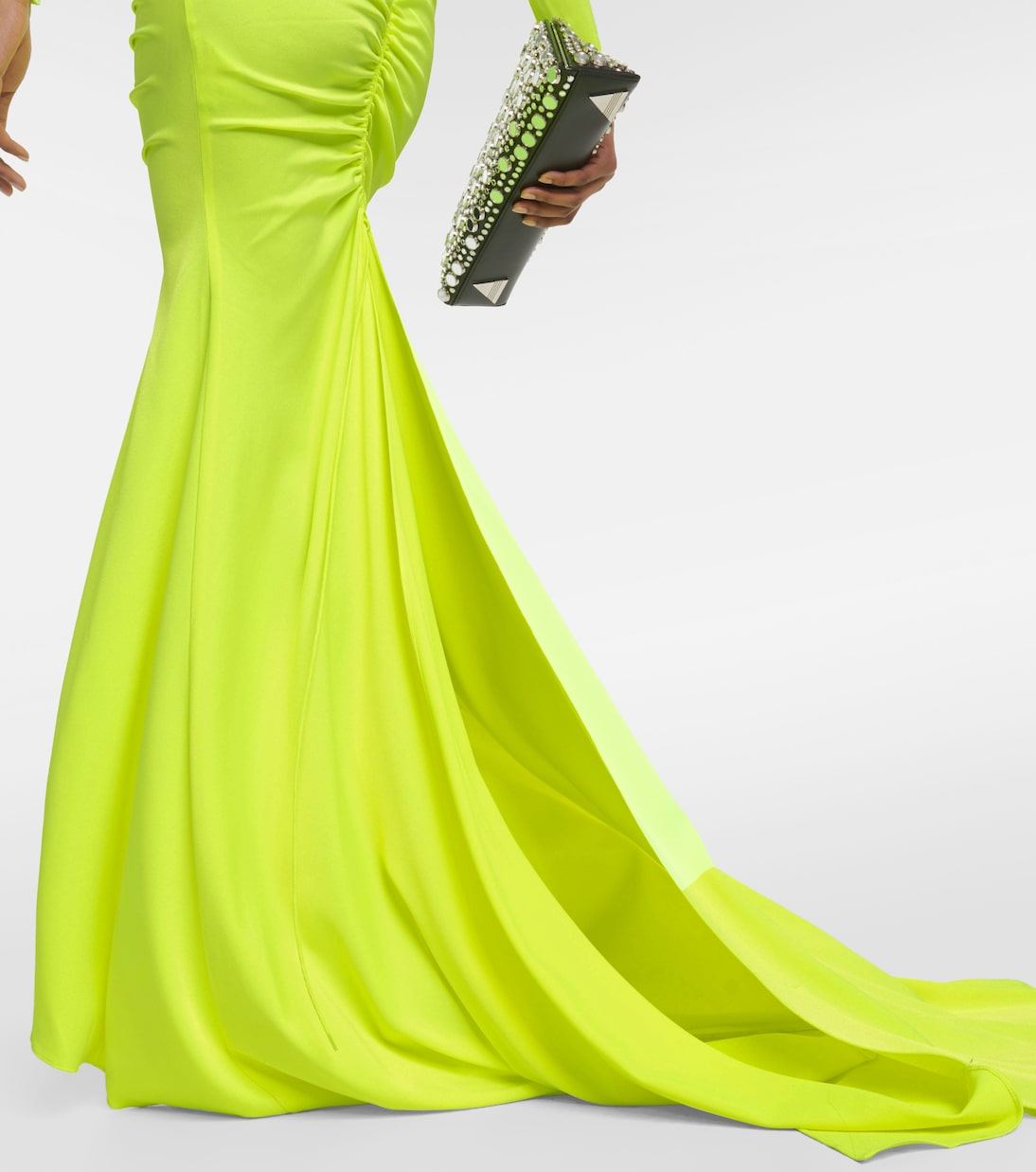 Ruched satin gown | Alex Perry
