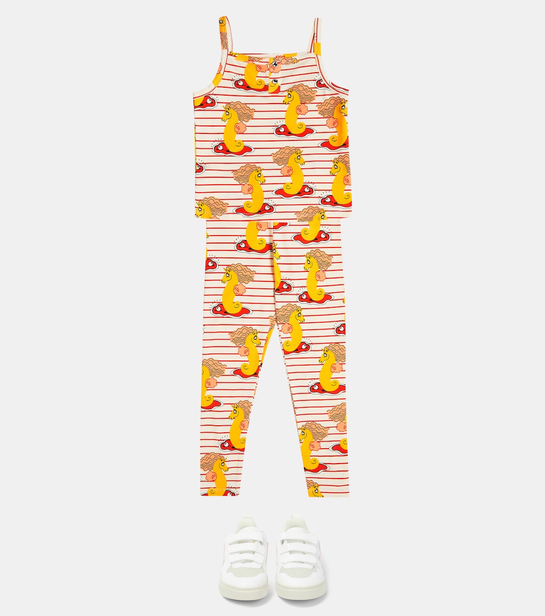 Leggings en mezcla de algodón estampados | Mini Rodini